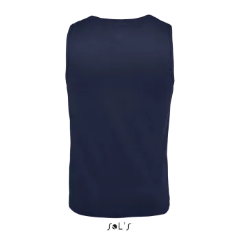 Φωτογραφία από πίσω από Justin 4-5XL - Ανδρικό αμάνικο μπλουζάκι σε χρώμα French Navy