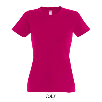 Φωτογραφία από μπροστά από Imperial Women - Γυναικείο T-shirt σε χρώμα Fuchsia