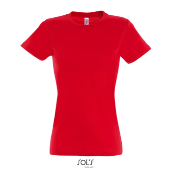 Φωτογραφία από μπροστά από Imperial Women 3XL - Γυναικείο T-shirt σε χρώμα Red