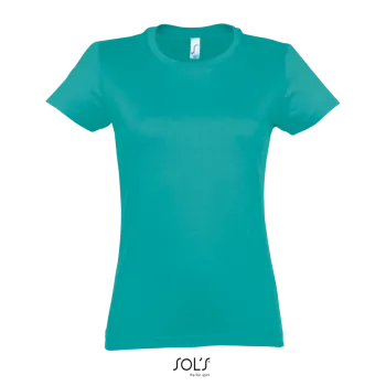 Φωτογραφία από μπροστά από Imperial Women - Γυναικείο T-shirt σε χρώμα Carribean Blue