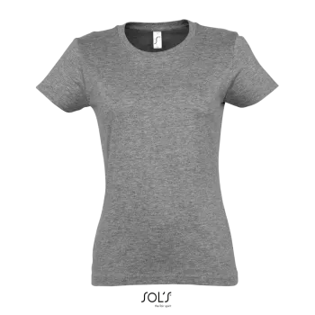 Φωτογραφία από μπροστά από Imperial Women - Γυναικείο T-shirt σε χρώμα Grey Melange