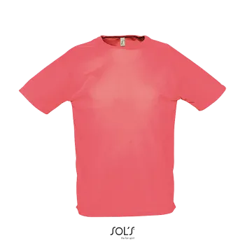 Φωτογραφία από μπροστά από Sporty 3XL - Ανδρικό αθλητικό T-shirt σε χρώμα Neon Coral