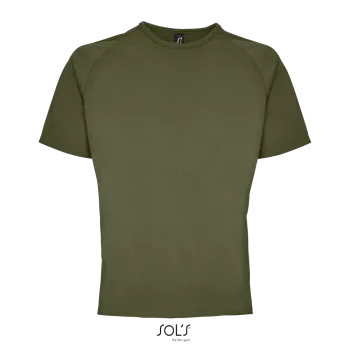 Φωτογραφία από μπροστά από Sporty - Ανδρικό αθλητικό T-shirt σε χρώμα Army