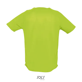 Φωτογραφία από πίσω από Sporty 3XL - Ανδρικό αθλητικό T-shirt σε χρώμα Apple Green