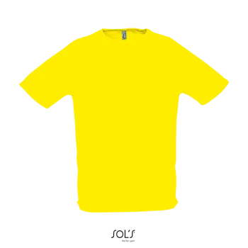 Φωτογραφία από μπροστά από Sporty 3XL - Ανδρικό αθλητικό T-shirt σε χρώμα Lemon