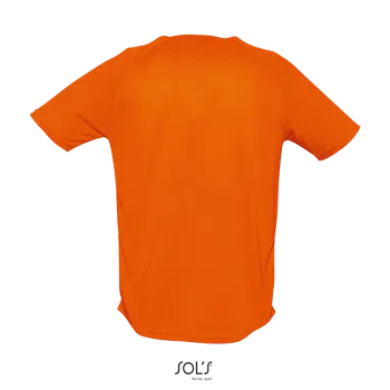 Φωτογραφία από πίσω από Sporty 3XL - Ανδρικό αθλητικό T-shirt σε χρώμα Orange