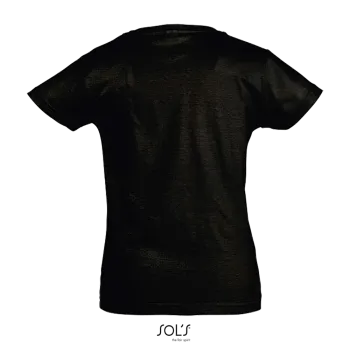 Φωτογραφία από πίσω από Cherry - Κοριτσίστικο T-shirt σε χρώμα Deep Black