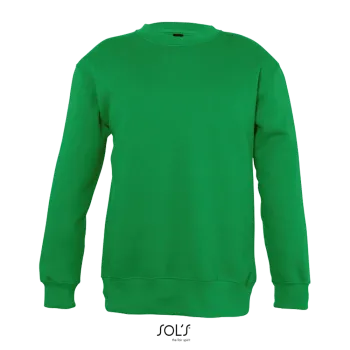 Φωτογραφία από μπροστά από New Supreme Kids - Παιδικό φούτερ σε χρώμα Kelly Green