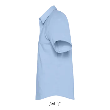 Φωτογραφία προφίλ από Brisbane - Ανδρικό κοντομάνικο πουκάμισο oxford σε χρώμα Sky Blue