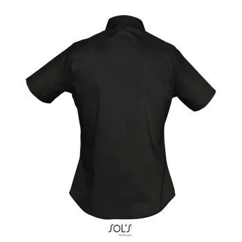 Φωτογραφία από πίσω από Escape - Γυναικείο κοντομάνικο πουκάμισο σε χρώμα Black