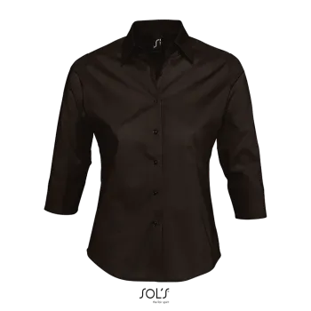 Φωτογραφία από μπροστά από Effect - Γυναικείο πουκάμισο σε χρώμα Dark Brown
