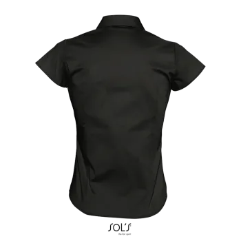 Φωτογραφία από πίσω από Excess - Γυναικείο κοντομάνικο πουκάμισο σε χρώμα Black