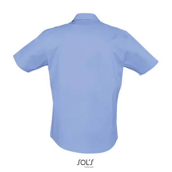 Φωτογραφία από πίσω από Broadway - Ανδρικό κοντομάνικο πουκάμισο σε χρώμα Bright Sky