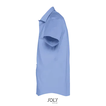 Φωτογραφία προφίλ από Broadway - Ανδρικό κοντομάνικο πουκάμισο σε χρώμα Bright Sky