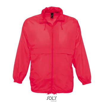 Φωτογραφία από μπροστά από Surf - Unisex αντιανεμικό σε χρώμα Neon Coral