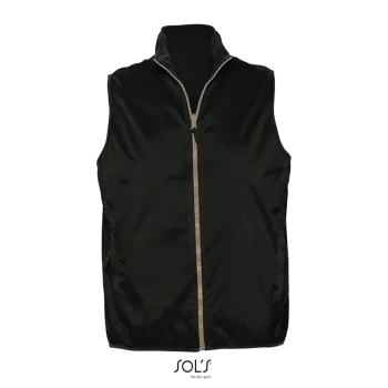 Φωτογραφία από μπροστά από Winner - Unisex γιλέκο 2 όψεων σε χρώμα Black