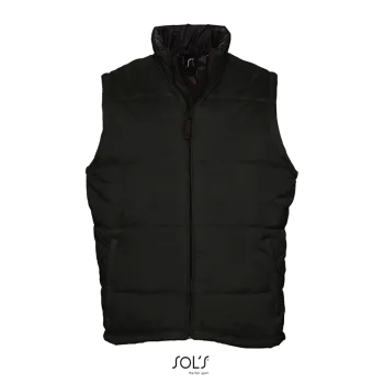 Φωτογραφία από μπροστά από Warm 3-5XL - Unisex γιλέκο σε χρώμα Black