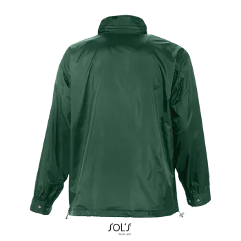 Φωτογραφία από πίσω από Mistral - Ανδρικό αντιανεμικό με επένδυση ζέρσεϊ σε χρώμα Forest Green