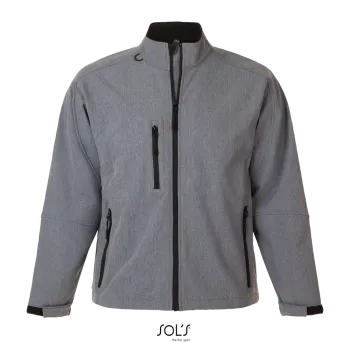 Φωτογραφία από μπροστά από Relax 4XL - Ανδρικό softshell σε χρώμα Grey Melange