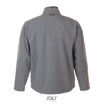 Φωτογραφία από πίσω από Relax 4XL - Ανδρικό softshell σε χρώμα Grey Melange