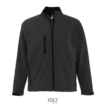 Φωτογραφία από μπροστά από Relax 4XL - Ανδρικό softshell σε χρώμα Charcoal Grey