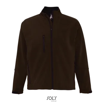 Φωτογραφία από μπροστά από Relax 4XL - Ανδρικό softshell σε χρώμα Dark Chocolate