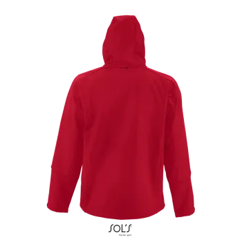 Φωτογραφία από πίσω από Replay Men 3XL - Ανδρικό softshell με κουκούλα σε χρώμα Pepper Red