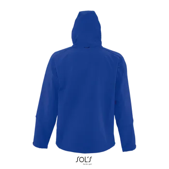 Φωτογραφία από πίσω από Replay Men 3XL - Ανδρικό softshell με κουκούλα σε χρώμα Royal Blue