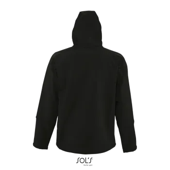 Φωτογραφία από πίσω από Replay Men 3XL - Ανδρικό softshell με κουκούλα σε χρώμα Black