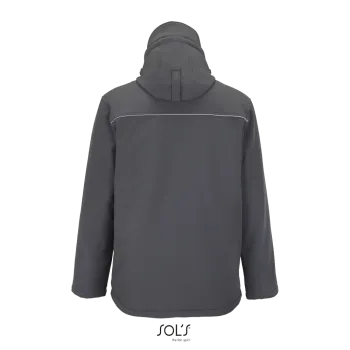 Φωτογραφία από πίσω από Rock Men 3XL - Ανδρικό μπουφάν softshell σε χρώμα Charcoal Grey