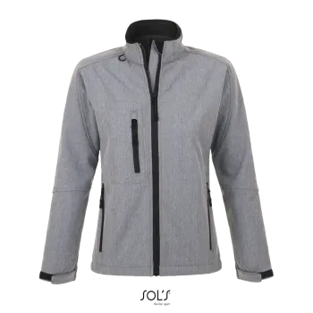 Φωτογραφία από μπροστά από Roxy - Γυναικείο μπουφάν softshell σε χρώμα Grey Melange