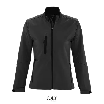 Φωτογραφία από μπροστά από Roxy - Γυναικείο μπουφάν softshell σε χρώμα Charcoal Grey