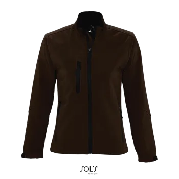 Φωτογραφία από μπροστά από Roxy - Γυναικείο μπουφάν softshell σε χρώμα Dark Chocolate