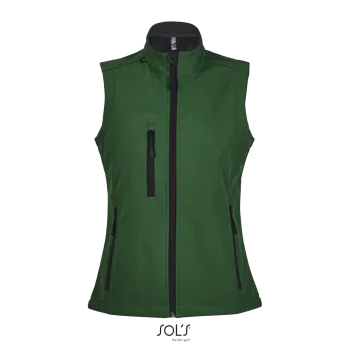 Φωτογραφία από μπροστά από Rallye Women - Γυναικείο softshell γιλέκο σε χρώμα Bottle Green
