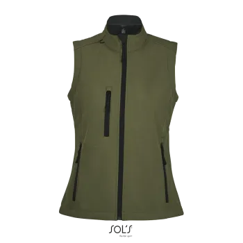 Φωτογραφία από μπροστά από Rallye Women - Γυναικείο softshell γιλέκο σε χρώμα Army