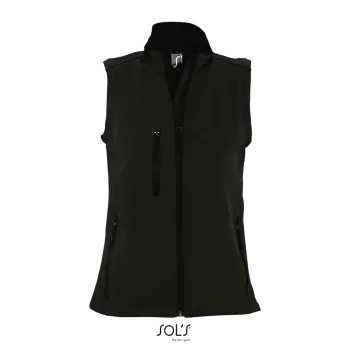 Φωτογραφία από μπροστά από Rallye Women - Γυναικείο softshell γιλέκο σε χρώμα Black