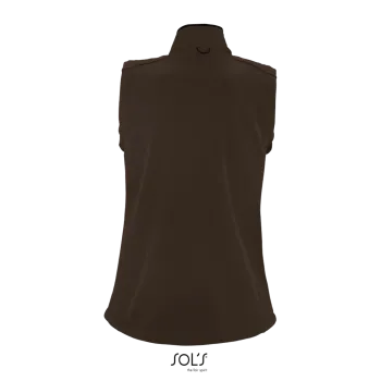 Φωτογραφία από πίσω από Rallye Women - Γυναικείο softshell γιλέκο σε χρώμα Dark Chocolate