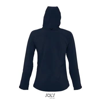 Φωτογραφία από πίσω από Replay Women - Γυναικείο softshell με κουκούλα σε χρώμα French Navy