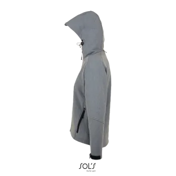 Φωτογραφία προφίλ από Replay Women - Γυναικείο softshell με κουκούλα σε χρώμα Grey Melange