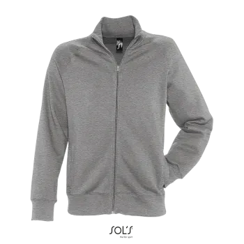 Φωτογραφία από μπροστά από Sundae - Ανδρική ζακέτα φούτερ σε χρώμα Deep Grey Melange