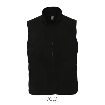 Φωτογραφία από μπροστά από Norway 4-5XL - Unisex γιλέκο fleece σε χρώμα Black