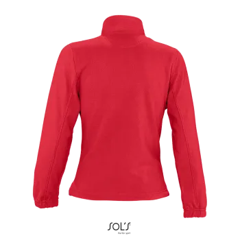 Φωτογραφία από πίσω από North Women - Γυναικεία ζακέτα fleece σε χρώμα Red