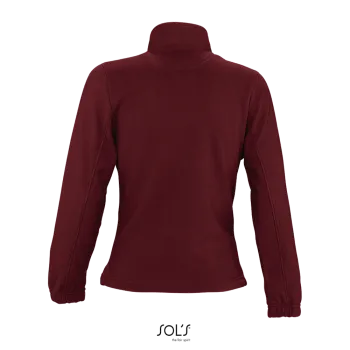Φωτογραφία από πίσω από North Women - Γυναικεία ζακέτα fleece σε χρώμα Burgundy