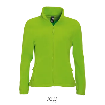 Φωτογραφία από μπροστά από North Women - Γυναικεία ζακέτα fleece σε χρώμα Lime