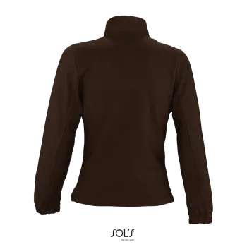 Φωτογραφία από πίσω από North Women - Γυναικεία ζακέτα fleece σε χρώμα Dark Chocolate