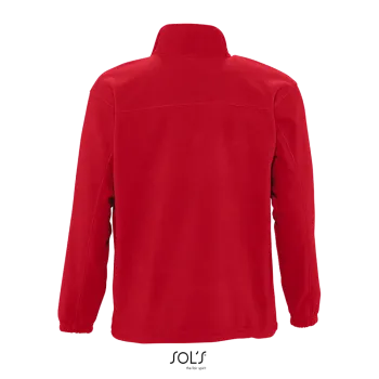 Φωτογραφία από πίσω από North 4-5XL - Ανδρική ζακέτα fleece σε χρώμα Red