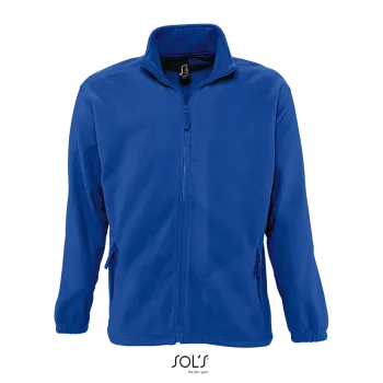 Φωτογραφία από μπροστά από North 4-5XL - Ανδρική ζακέτα fleece σε χρώμα Royal Blue