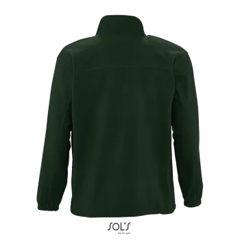Φωτογραφία από πίσω από North 4-5XL - Ανδρική ζακέτα fleece σε χρώμα Fir Green