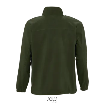 Φωτογραφία από πίσω από North 4-5XL - Ανδρική ζακέτα fleece σε χρώμα Army