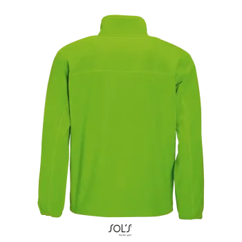 Φωτογραφία από πίσω από North 4-5XL - Ανδρική ζακέτα fleece σε χρώμα Lime